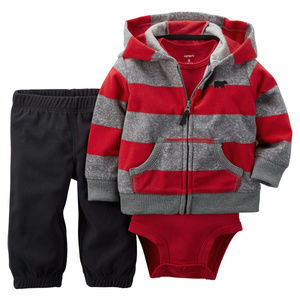 Carters Baby Boy Fleece Jacket Pants Set Clothes